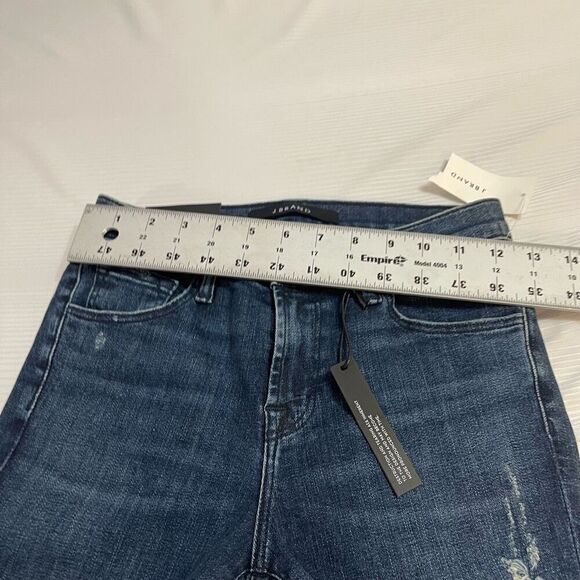 NWT J Brand Skinny Leg Mid Rise Skinny 11” Leg Opening Denim Jeans Size 25 New - Picture 2 of 9